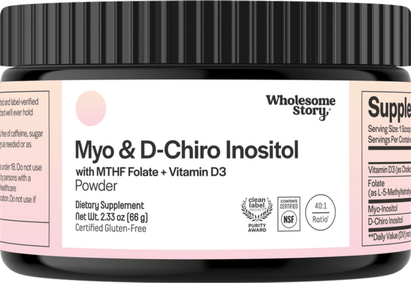 Myo & D-Chiro Inositol + MTHF Folate & Vitamin D3 Powder