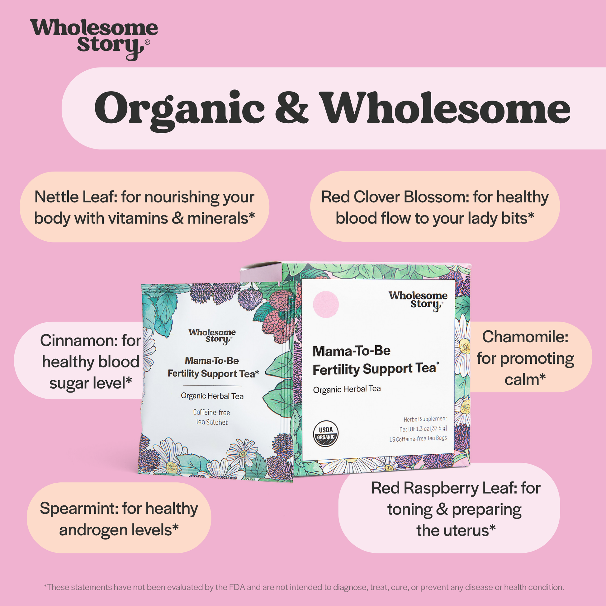purely plants fertility tea Mama-To-Be Fertility Support Tea – Wholesome Story