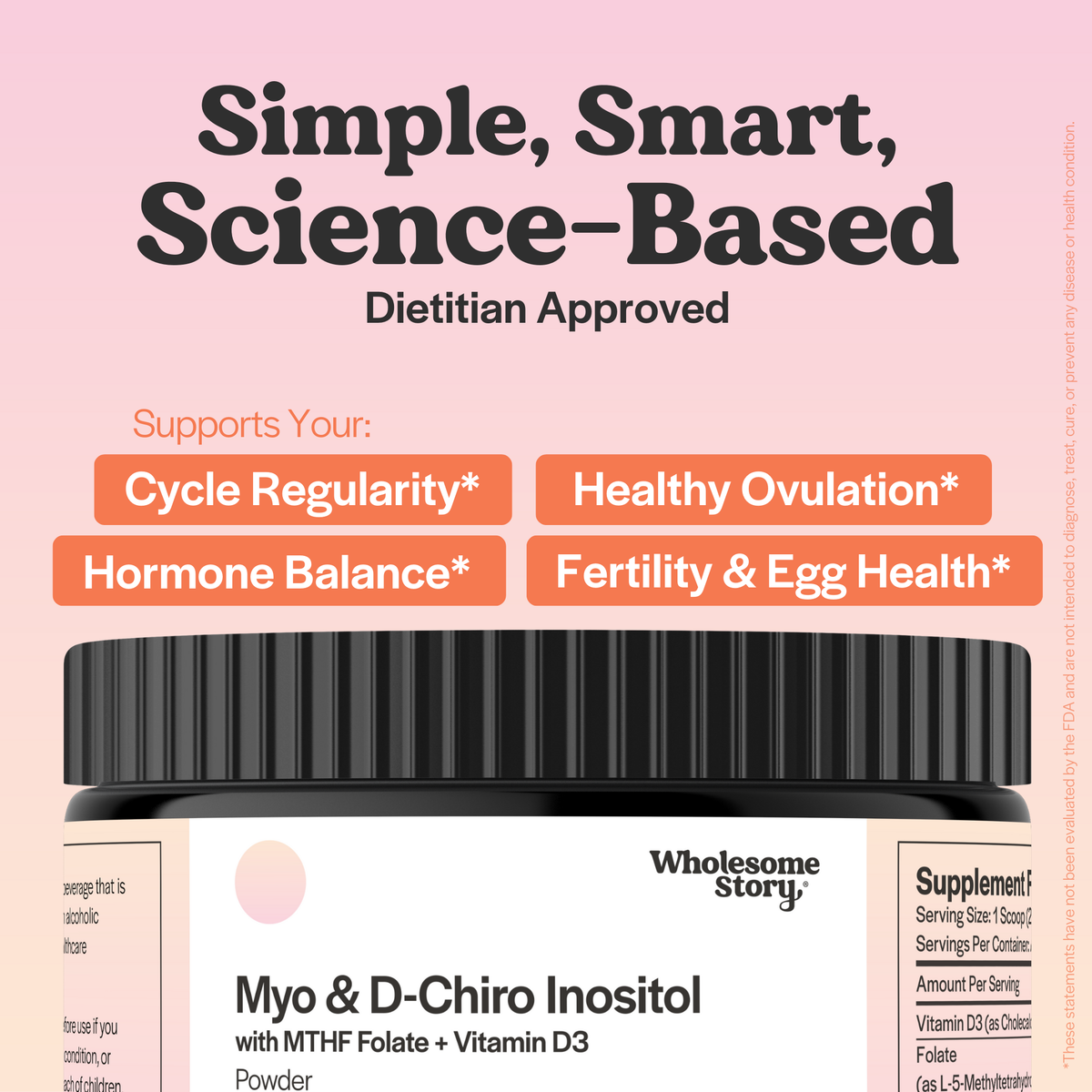 Myo & D-Chiro Inositol + MTHF Folate & Vitamin D3 Powder, picture 3 of 9