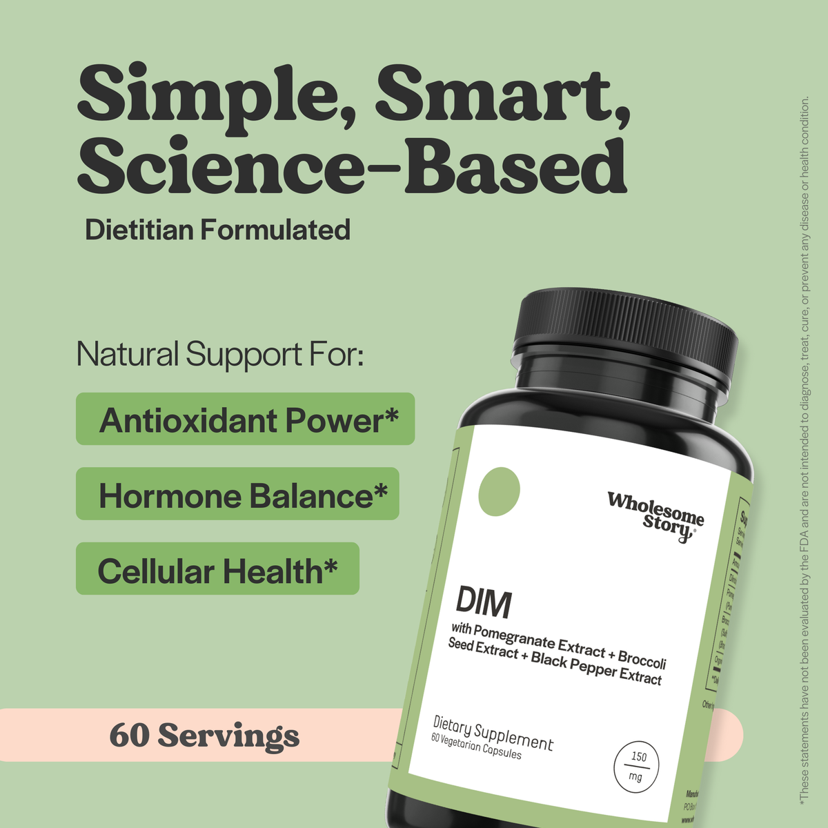 DIM with Pomegranate Extract + Broccoli Seed Extract + Black Pepper Extract, picture 2 of 7