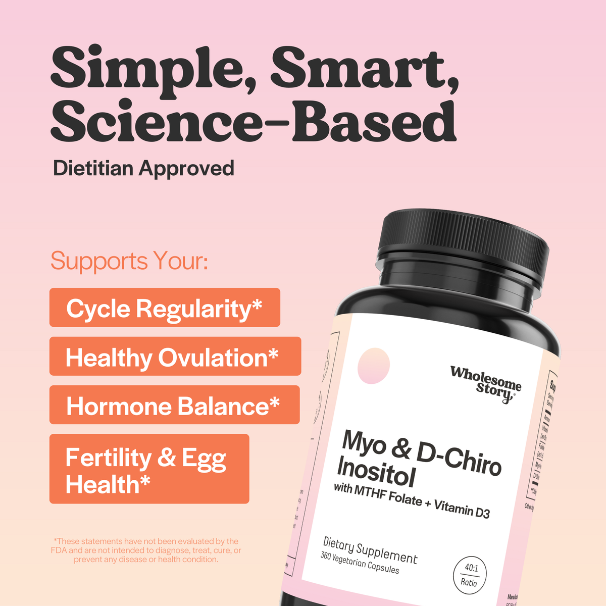 Myo-Inositol & D-Chiro Inositol + MTHF Folate + Vitamin D3, picture 3 of 8