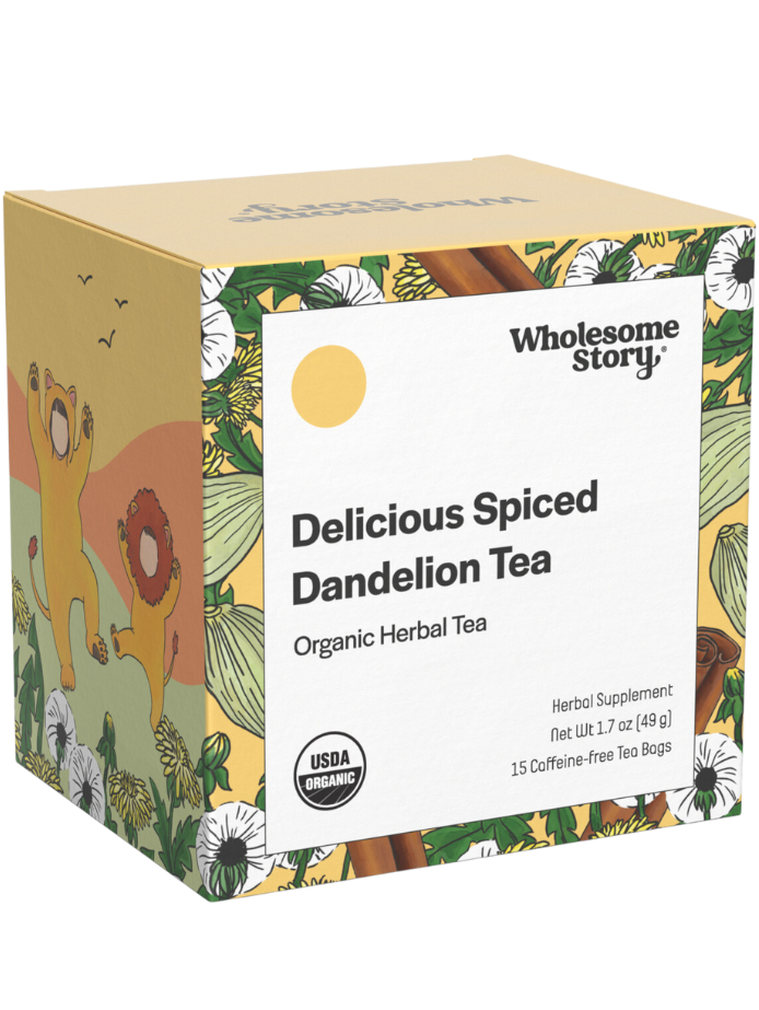 delicious spiced dandelion tea