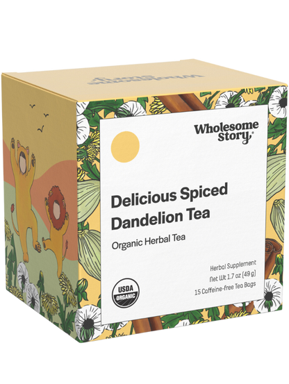 Delicious Spiced Dandelion Tea