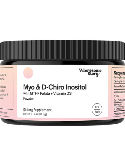 Myo & D-Chiro Inositol + MTHF Folate & Vitamin D3 Powder