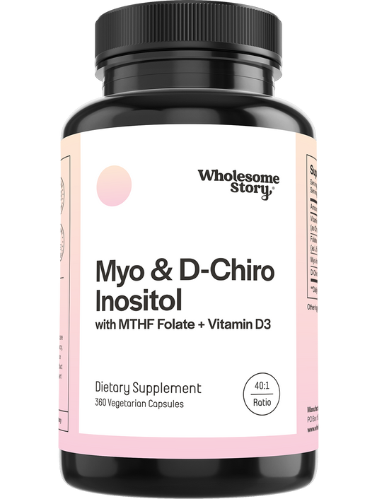 Myo-Inositol & D-Chiro Inositol + MTHF Folate + Vitamin D3 supplement - alternate view