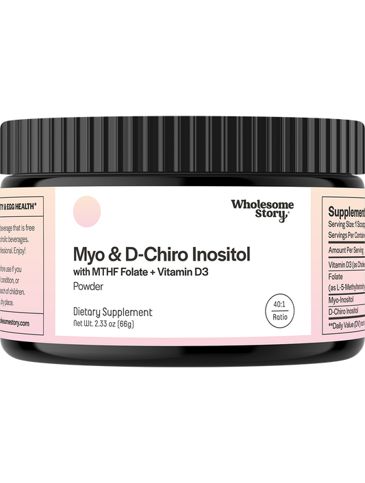 Myo & D-Chiro Inositol + MTHF Folate & Vitamin D3 Powder