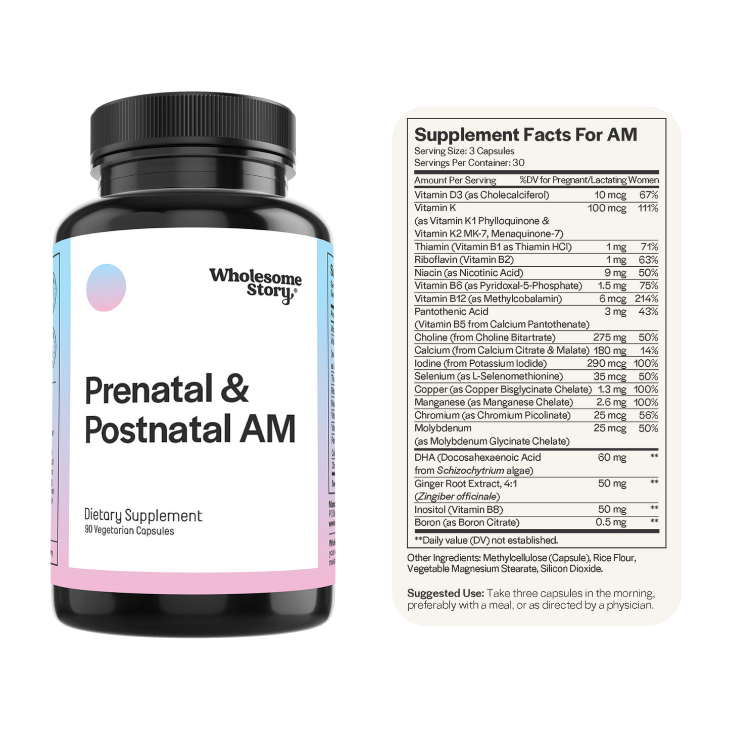 prenatal & postnatal | 2 bottles am & pm