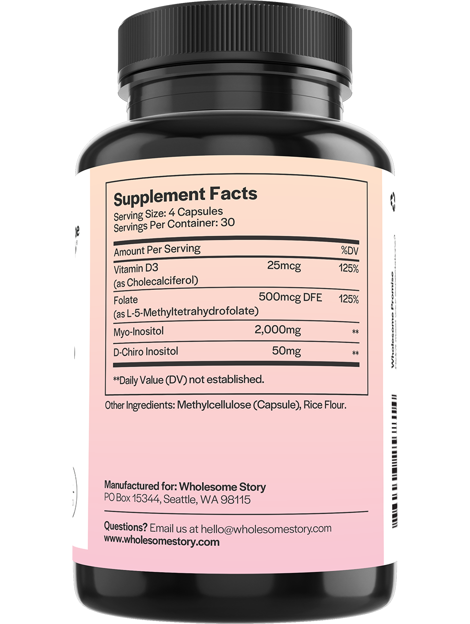 Myo-Inositol Complex - 180 Vegan Tablets with Folate & Chromium